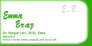 emma braz business card