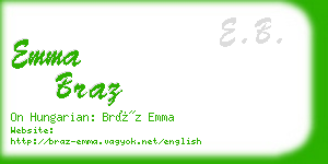 emma braz business card